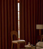 Burgundy Double-Layer Semi-Light Blocking Curtain Panel – 3 Hanging Styles