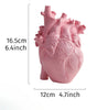 Modern Heart-Shaped Resin Flower Vase – 5 Colors, 16.5 cm