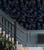 Blue Watercolor Floral Waterproof PVC Peel-and-Stick Wallpaper – Moisture- & Mould-Resistant for Walls, Cabinets & Furniture