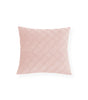 Light Pink & White Velvet Throw Pillow Cover – Raised Diamond Pattern