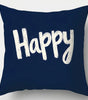 Blue Floral Polyester Pillow Covers – Designs 3–4, 4 Sizes