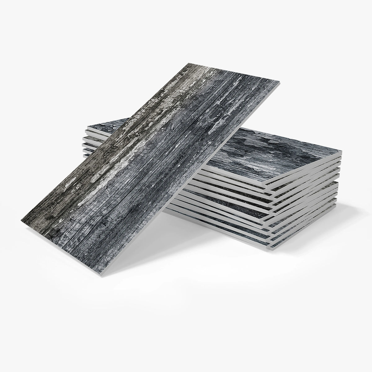 16-Piece Retro Grey Wood 3D Foam Peel-and-Stick Tile Stickers – Waterproof, Heat-Resistant & Scratch-Resistant