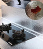 Kitchen Oil-Proof Aluminum Foil Peel and Stick Wallpaper – Waterproof, Heat Resistant, Self-Adhesive Vinyl Wallpaper