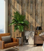 45cm Retro Faux Wood Grain Peel and Stick Wallpaper – Self-Adhesive PVC Vinyl Wall Covering