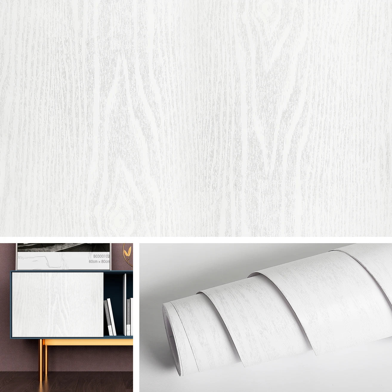 Wood Grain Peel and Stick Wallpaper | Waterproof Self-Adhesive Vinyl Wallpaper for Walls & Furniture
