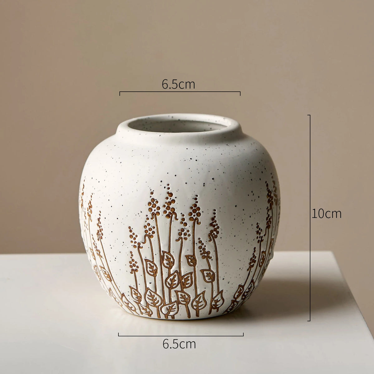 Countryside Ceramic Tabletop Vase – Lavender-Inspired, 3 Designs