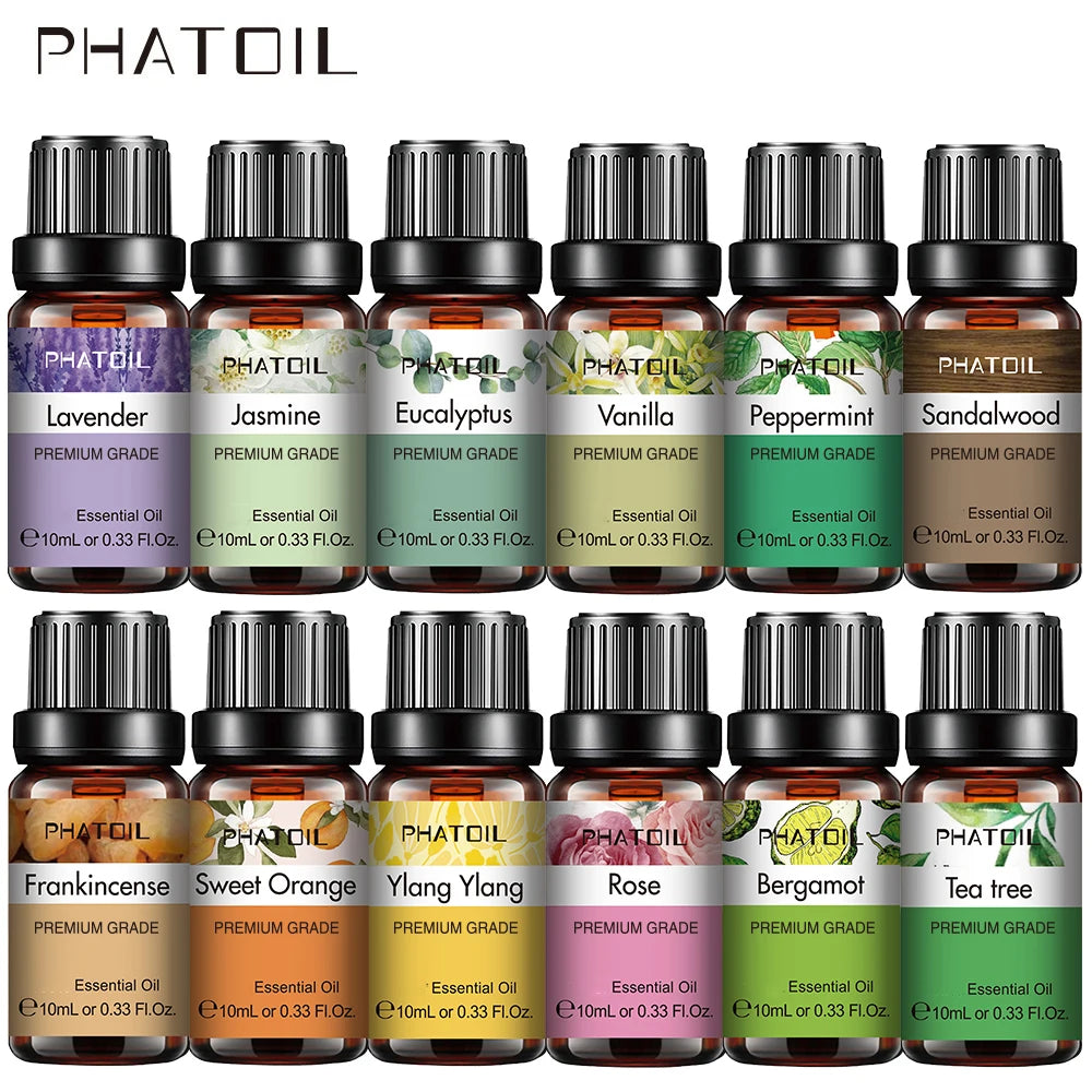 10ml Pure Essential Oils for Diffusers and Aromatherapy
