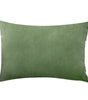 Green Shades Solid Velvet Lumbar Pillow Cover – Soft Woven Fabric, 1 Piece, 11.81 × 19.69 in (30 × 50 cm)
