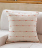 Pink & Yellow Striped Jacquard Pillow Covers – Square & Lumbar