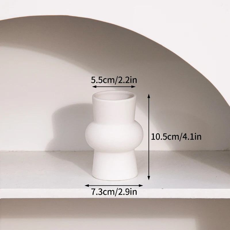 Modern Ceramic Tabletop Vase for Flower Arrangements