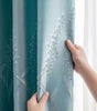 Blue Double-Layer Semi-Light Blocking Curtain Panel – 3 Hanging Styles