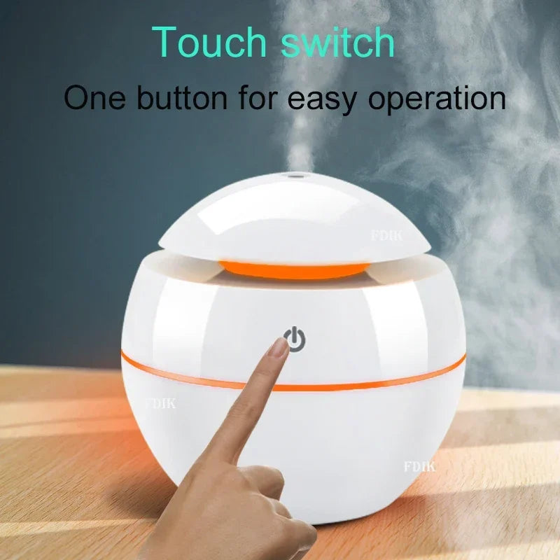 200ml USB Aroma Diffuser Mini Humidifier with LED Night Light