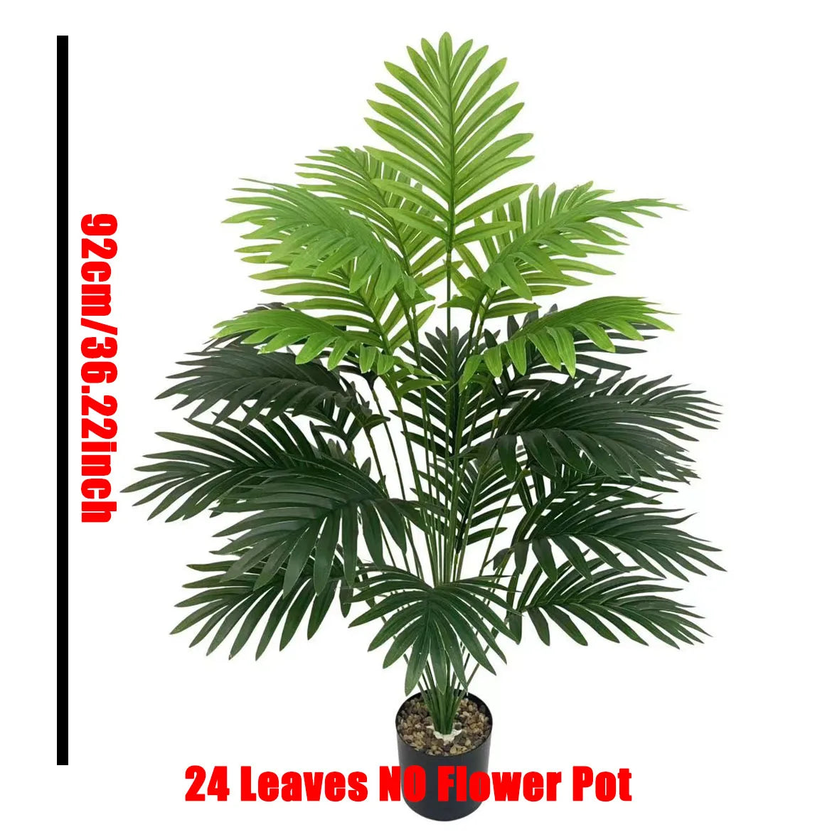 Large Artificial Palm Tree Branch – Tropical Monstera Faux Plant Leaf for Indoor Home Decor
