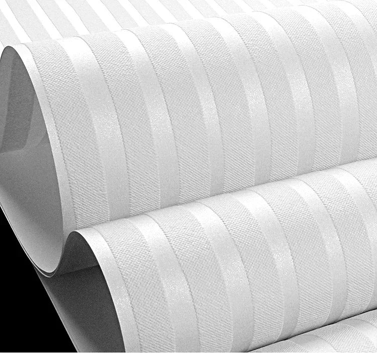 Modern Pink & Blue Vertical Stripe 3D Non-Woven Wallpaper – Waterproof, Extra Thick, Mould-Resistant & Fireproof