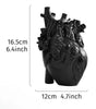 Modern Heart-Shaped Resin Flower Vase – 5 Colors, 16.5 cm