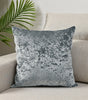 Gray Crushed-Look Polyester Velvet Pillow Cover – Deep or Light Gray, 1 Piece, 40–70 cm Square, 30 × 50 or 50 × 70 cm Rectangle