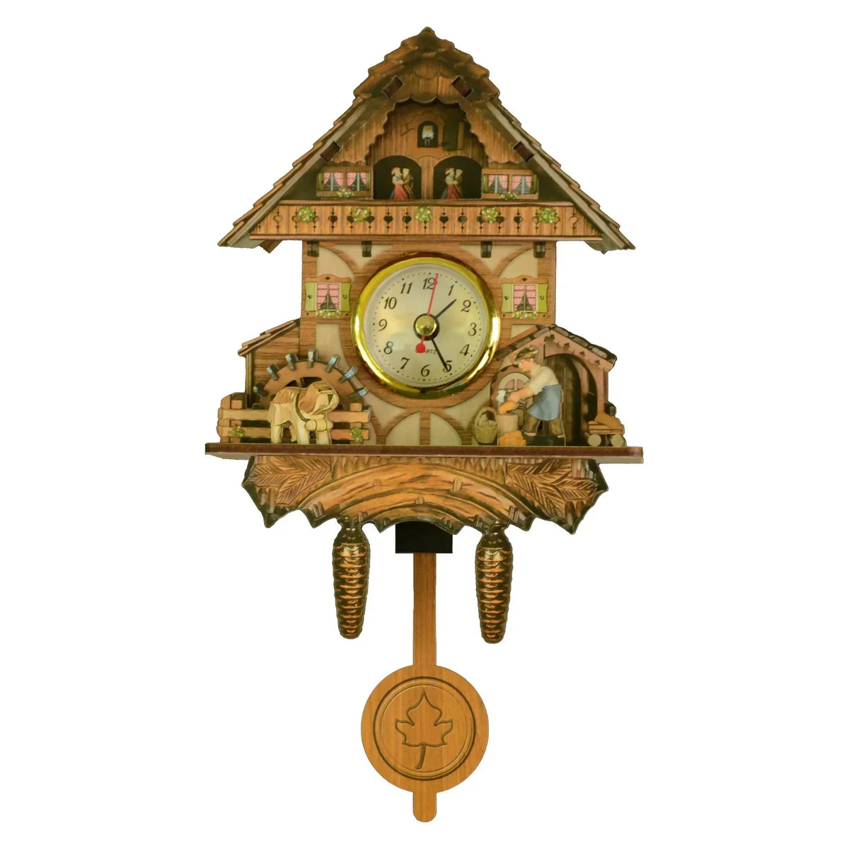 Decorative Birdhouse-Style Wall Clock – Non-Chiming Cuckoo-Inspired Hanging Decor