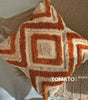 Bohemian Embroidered Tassel Polyester-Cotton Pillow Cover – Designs 1–8, 45 × 45 cm