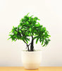 Small Artificial Bonsai Potted Plant – Green Faux Tree Ornament for Home, Garden & Hotel Decor