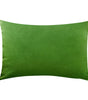 Green Shades Solid Velvet Lumbar Pillow Cover – Soft Woven Fabric, 1 Piece, 11.81 × 19.69 in (30 × 50 cm)