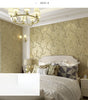 Floral 3D Embossed Waterproof Peel-and-Stick Non-Woven Wallpaper for Girls’ Bedrooms
