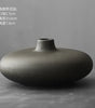 Black Ceramic Tabletop Vase – B/C-Series Retro-Glazed Designs 6–15