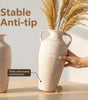 French Country Metal Vase – Faux Terracotta Finish, 2 Rustic Designs