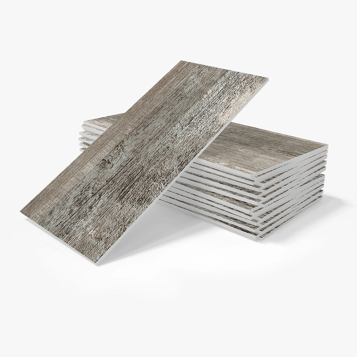 16-Piece Retro Grey Wood 3D Foam Peel-and-Stick Tile Stickers – Waterproof, Heat-Resistant & Scratch-Resistant