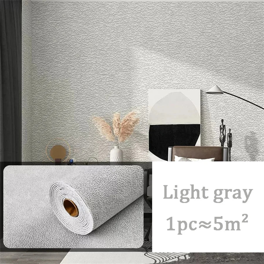 10m 3D Extra-Thick Waterproof PVC Peel-and-Stick Wallpaper – 2.5mm Embossed, Anti-Collision & Mould-Resistant
