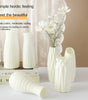 Modern Plastic Flower Vase – Simple Tabletop Vase for Hydroponic Flowers, Artificial Stems & Living Room Decor