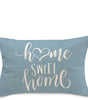 Lake Blue Geometric Linen-Blend Lumbar Pillow Cover – 4 Designs, 2 Sizes