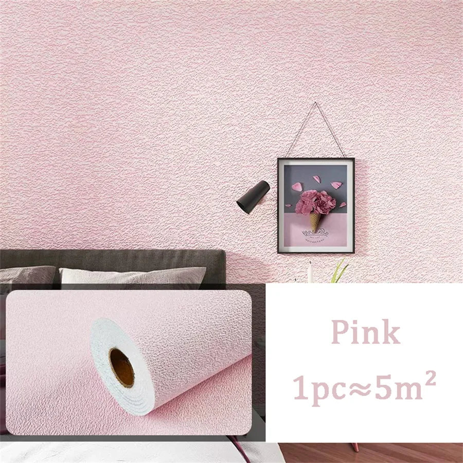 10m 3D Extra-Thick Waterproof PVC Peel-and-Stick Wallpaper – 2.5mm Embossed, Anti-Collision & Mould-Resistant