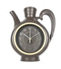 Teapot Wall Clock – 23 × 26 cm Quartz Kitchen Decor, Black or Brown
