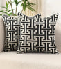 Geometric Jacquard Throw Pillow Cover with Hidden Zipper – 17.72 × 17.72 in (45 × 45 cm), Cover Only
