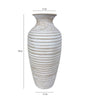 French Country Metal Vase – Faux Terracotta Finish, 2 Rustic Designs