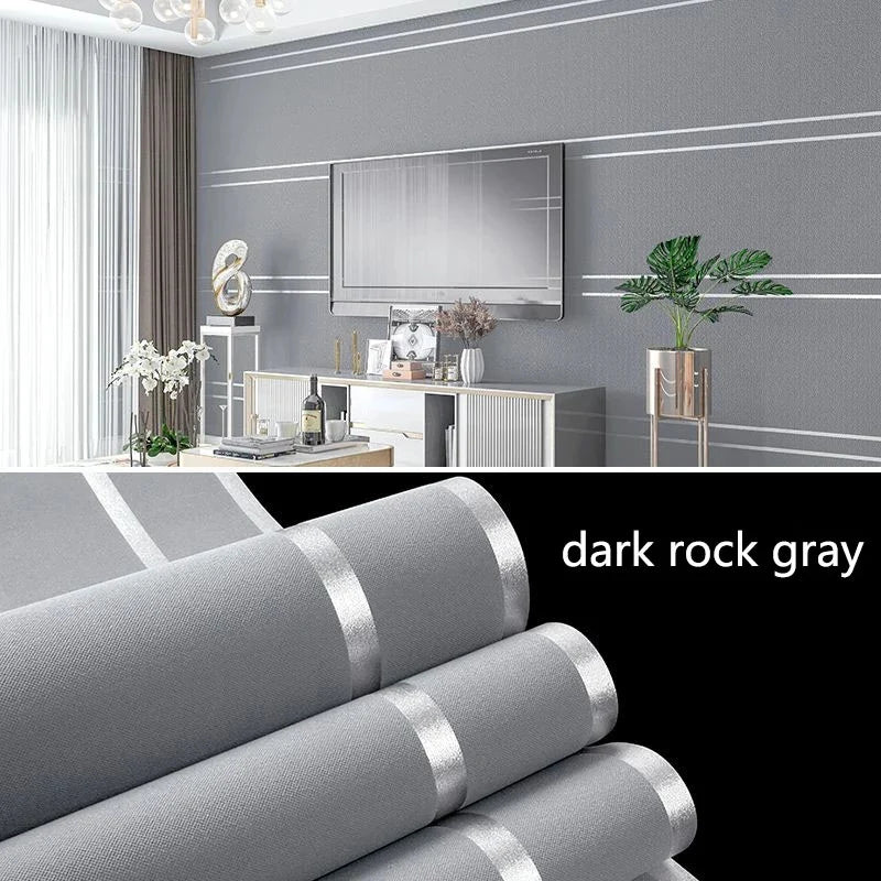 Deerskin-Texture Nordic Geometric Traditional Non-Woven Wallpaper – 53 cm × 9.5 m