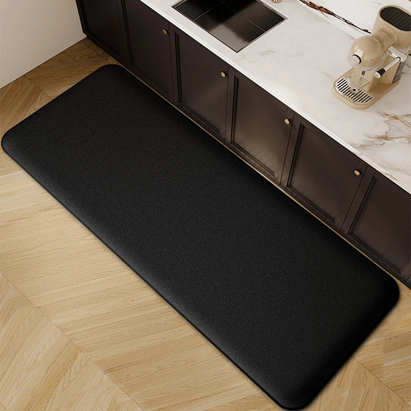 Long Thickened Water- & Oil-Absorbent Flannel Kitchen Mat – Non-Slip, Dirt-Resistant Floor Runner