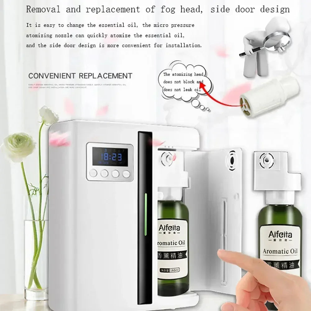 Wall Mounted Waterless Essential Oil Diffuser with Bluetooth