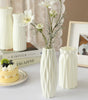 Modern Plastic Flower Vase – Simple Tabletop Vase for Hydroponic Flowers, Artificial Stems & Living Room Decor