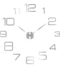 Silver Acrylic Mirror DIY Wall Clock – 11 Designs, 36 or 48 Inch