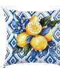 Coastal Lemon Polyester Pillow Covers, Set of 4 – 15.75, 17.72, 19.69 or 23.62 in Square (40, 45, 50 or 60 cm)