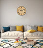 Vintage Tan Roman Numeral Wall Clock – Silent Quartz, Four Sizes