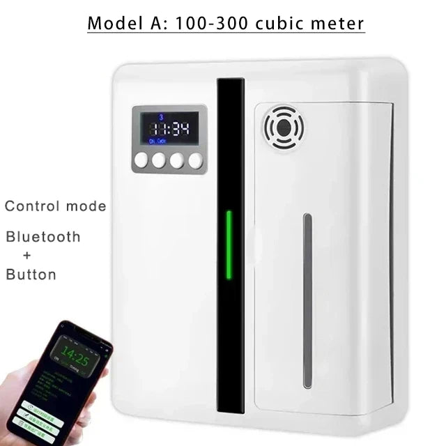 Wall Mounted Waterless Essential Oil Diffuser with Bluetooth