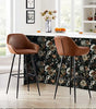 Dark Large Floral Waterproof Vinyl Peel-and-Stick Wallpaper – Removable & Mould-Resistant