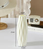 Modern Plastic Flower Vase – Simple Tabletop Vase for Hydroponic Flowers, Artificial Stems & Living Room Decor