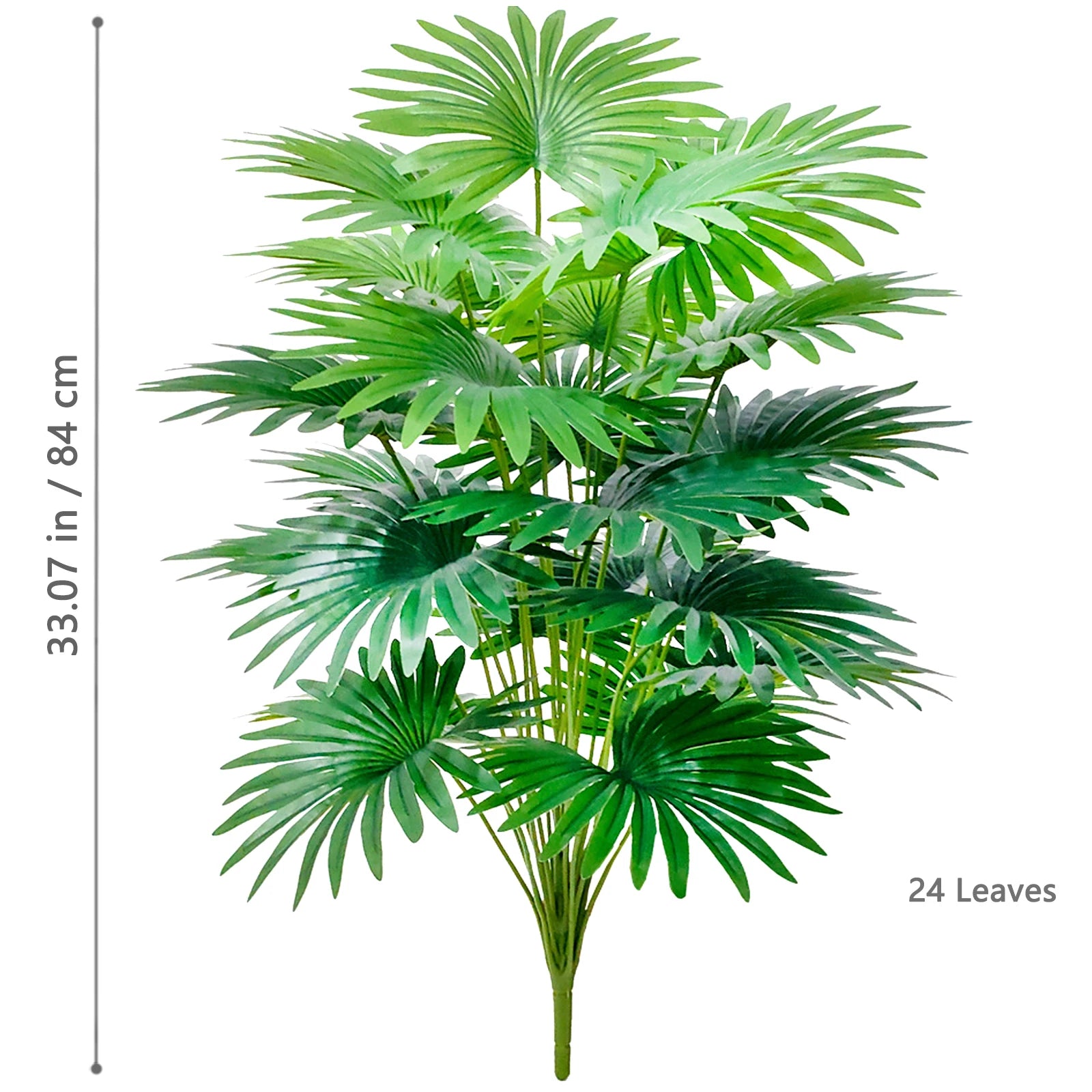 Large Artificial Palm Tree Branches – Tropical Fake Palm Leaf Plant for Home, Garden & Event Decoration