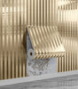 Modern 3D Geometric Stripe Waterproof & Oil-Resistant Peel-and-Stick Wallpaper – Thickened PVC, Removable & Wipe-Clean