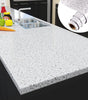Waterproof White Terrazzo Granite Peel and Stick Wallpaper – Oil-Proof, High Temperature Resistant Self-Adhesive Vinyl Contact Paper