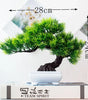 Small Artificial Bonsai Potted Plant – Green Faux Tree Ornament for Home, Garden & Hotel Decor