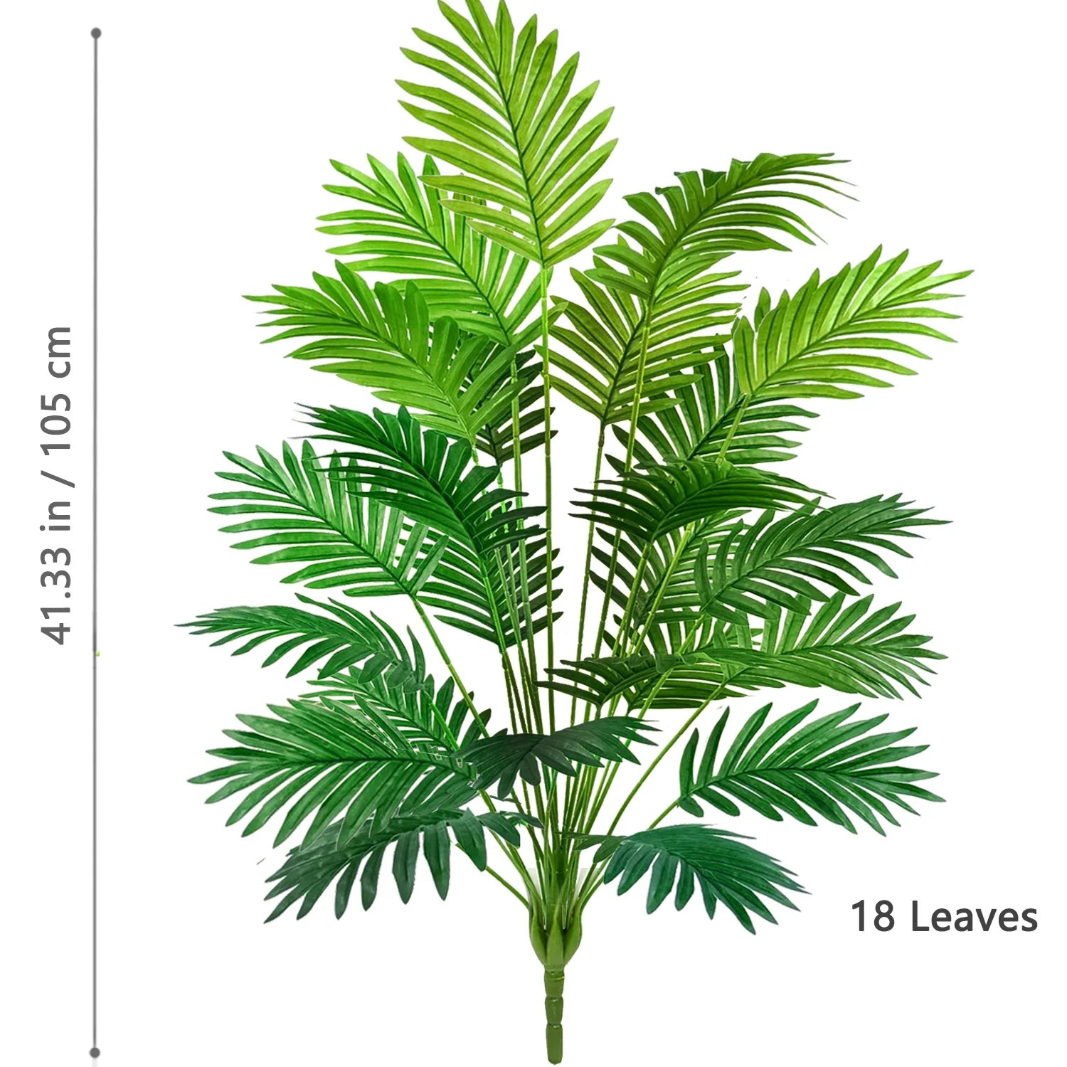 Large Artificial Palm Tree Branches – Tropical Fake Palm Leaf Plant for Home, Garden & Event Decoration